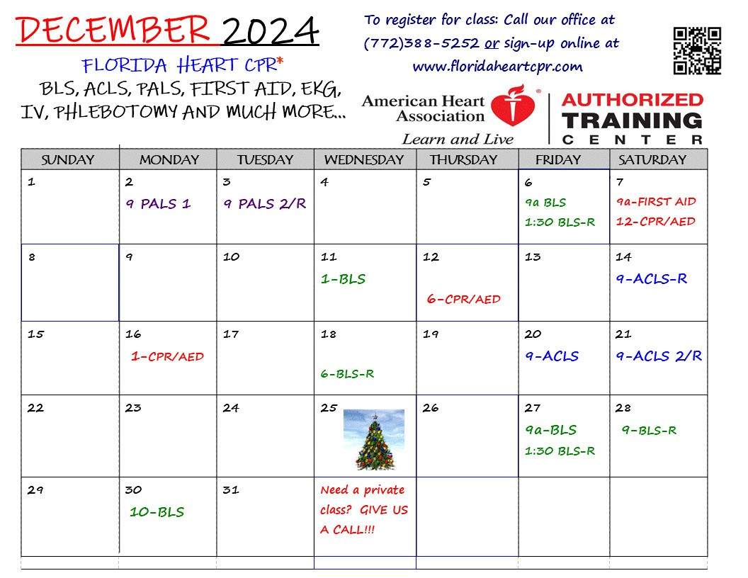 DECEMBER 2024 Calendar