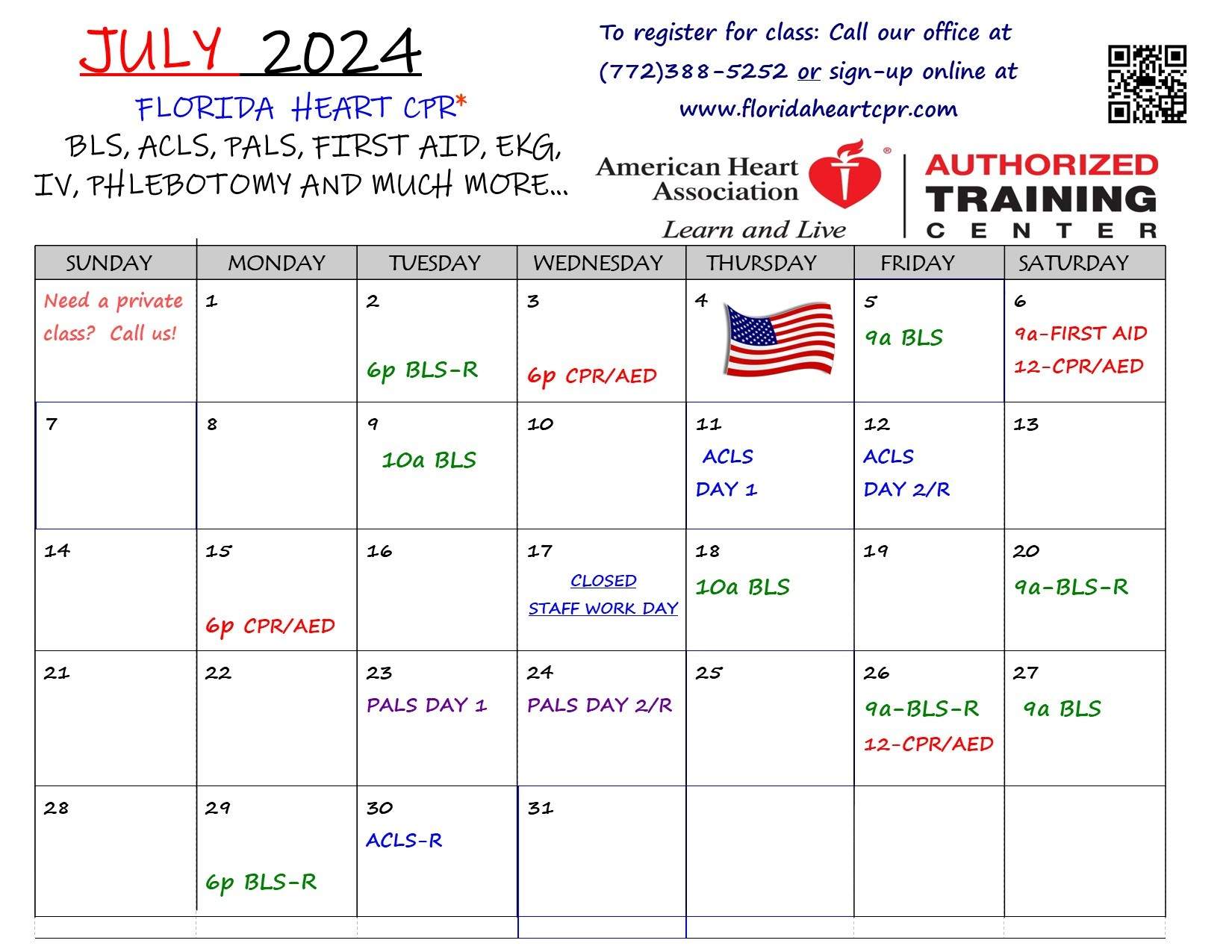 JULY 2024 Calendar